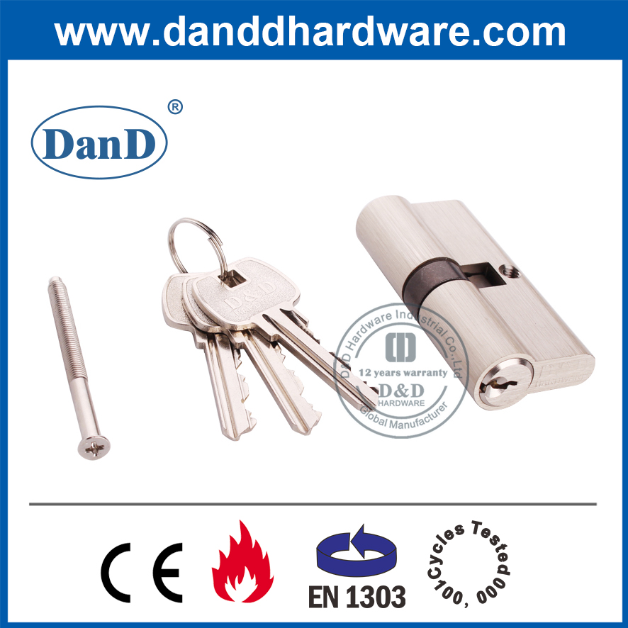 CE EN1303欧式黄铜大师钥匙门锁圆筒-DDLC003
