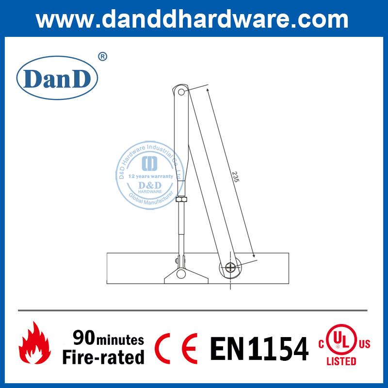 CE EN1154安静火灾额定液压工业门靠近DDDC013