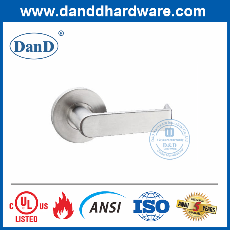 SUS304重型银色固体杠杆门把手-DDAH002